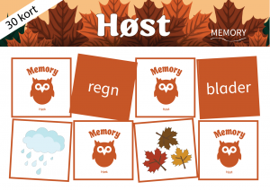 Memory: høst (med bilder)