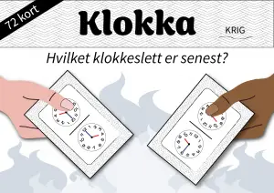 Krig: analog klokke (hel og halv)