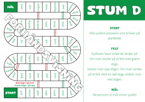 Stigespill: stum d
